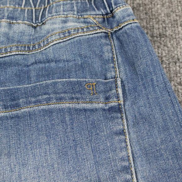 Pilcro Jean Medium The Izzie Relaxed Pull on Barrel Leg Blue Denim Casual Boho - Picture 8 of 16